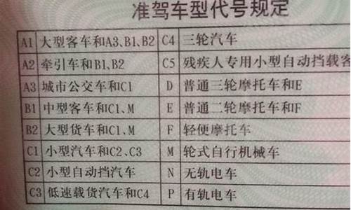 c1驾驶证能开什么车具体照片_c1驾驶证